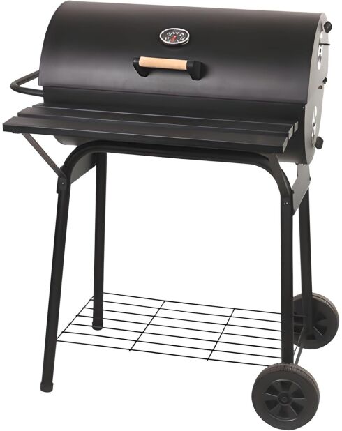 Barbecue avec couvercle Elite noir - 84x70x105 cm