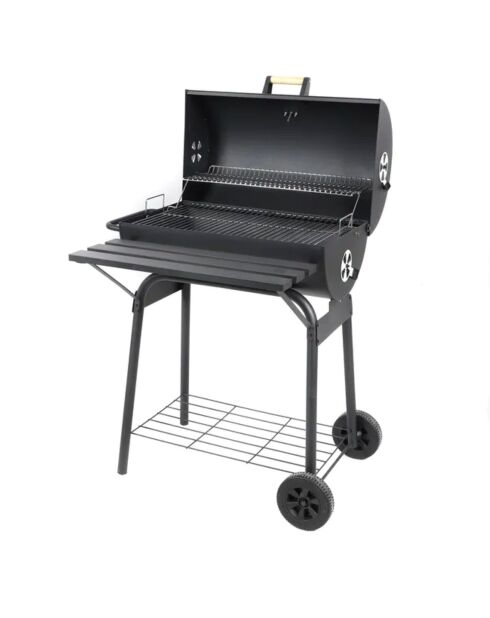 Barbecue avec couvercle Elite noir - 84x70x105 cm
