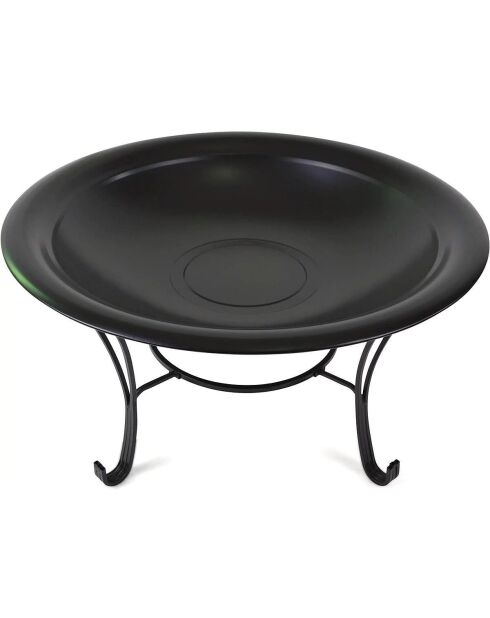 Bol de fuego negro Elite con atizador y tapa - D.76 cm