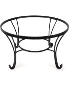 Bol de fuego negro Elite con atizador y tapa - D.76 cm