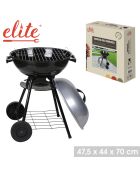 Elite Grill mit Deckel schwarz - 47,5x44x70 cm