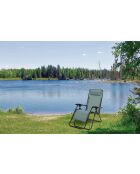 Lot de 2 fauteuils de relaxation Le playa bleu gris - 60x107x90cm