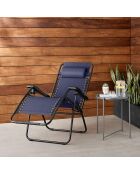 Lot de 2 fauteuils de relaxation Le playa bleu gris - 60x107x90cm