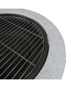 Braciere e barbecue combinato con grill e campana in metallo - D.60cmxH.34cm