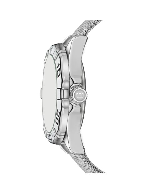 Reloj Seeberg de malla metálica plateada/gris para hombre