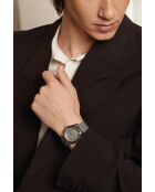 Reloj Seeberg de malla metálica plateada/gris para hombre