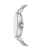 Reloj Alpnach de malla metálica plateada/negra para hombre