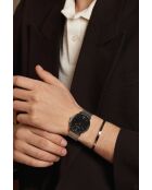 Reloj Alpnach de malla metálica plateada/negra para hombre