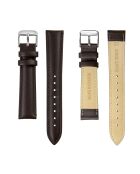 Reloj St. Moritz para hombre con costuras lisas y acolchadas en piel marrón