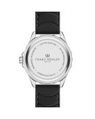 Reloj Totensee negro y plateado de caucho acolchado y con costuras lisas para hombre