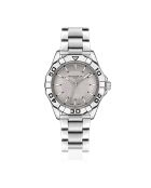 Reloj Seeberg de malla fina plateado/gris para hombre
