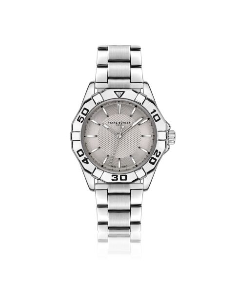 Reloj Seeberg de malla fina plateado/gris para hombre