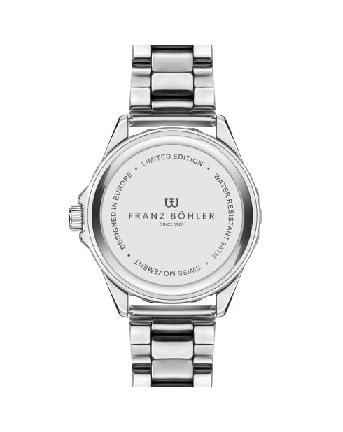 Reloj Seeberg de malla fina plateado/gris para hombre