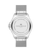 Reloj Baldegg de malla metálica plateada/verde para hombre