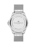 Reloj Schwarzsee de malla metálica plateada/azul para hombre