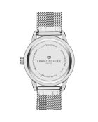 Reloj Sihl plateado/azul oscuro de malla metálica para hombre