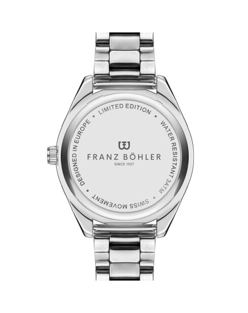 Reloj Maggiore de malla fina plateado/marrón para hombre
