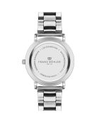 Reloj Bannalp de malla fina plateado/blanco para hombre