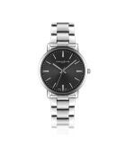Reloj Alpnach de malla fina plateado/negro para hombre