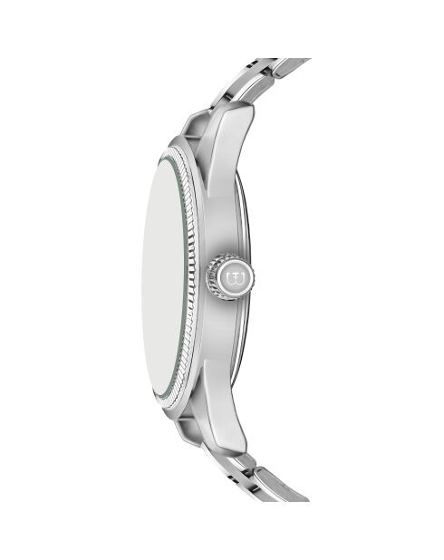 Reloj Rotsee de malla fina plateado/marrón para hombre