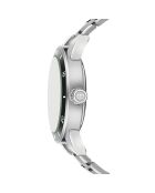 Reloj Sihl plateado/azul oscuro de malla fina para hombre