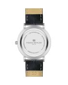 Reloj Alpnach Croco negro de piel acolchada y con costuras lisas para hombre