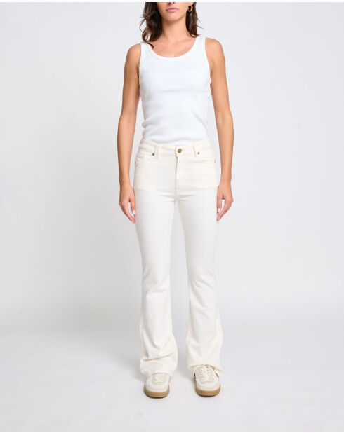 Cremefarbene Jeans Manhattan
