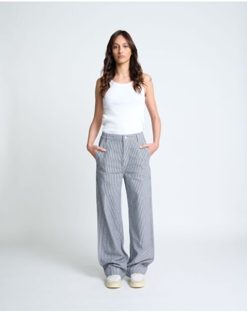 Jeans Laland a righe blu