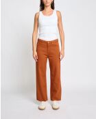 Pantaloni Karolina in mogano