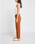 Pantaloni Karolina in mogano