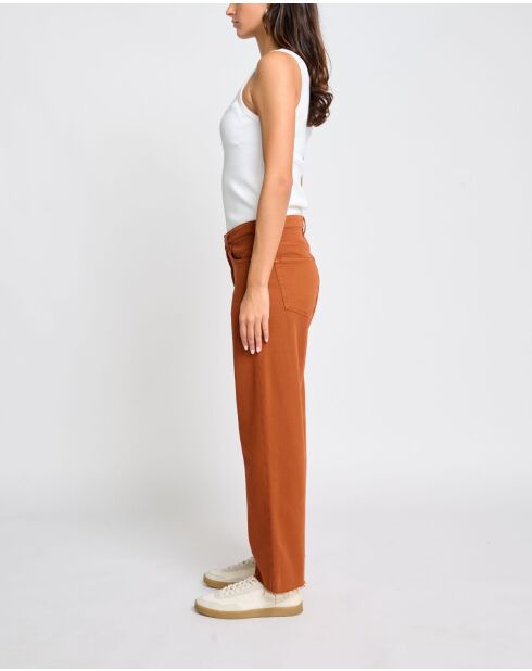 Pantaloni Karolina in mogano