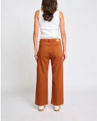 Pantaloni Karolina in mogano