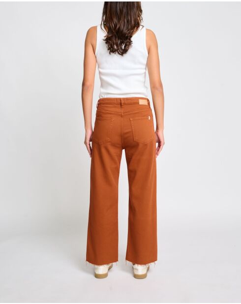 Pantaloni Karolina in mogano
