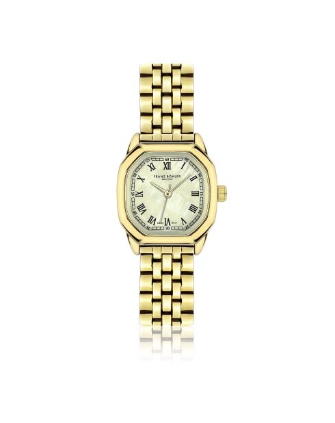 Lauerz Damenuhr aus feinem Mesh in Gold