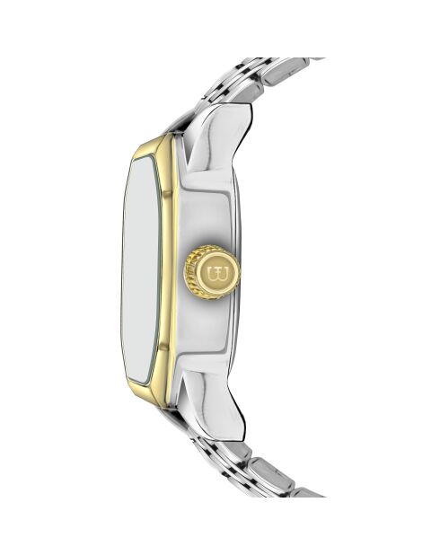 Montre pour femme en maille fine Aegeri argent/blanc