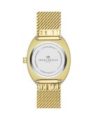 Bachalp Damenuhr aus gold/braunem metallischem Mesh