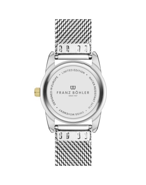 Montre pour femme en maille métallique Champex argent/blanc