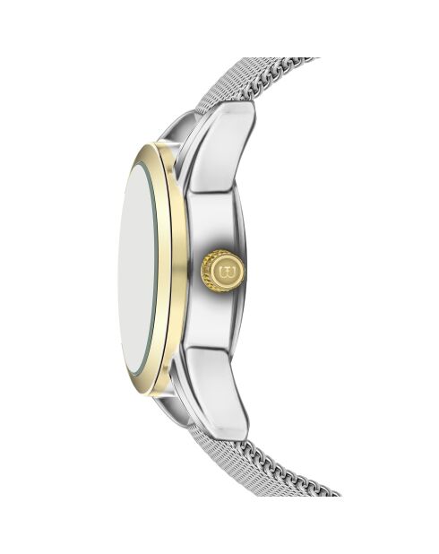 Montre pour femme en maille métallique Champex argent/blanc