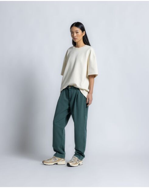 Engelse groene Fresco broek