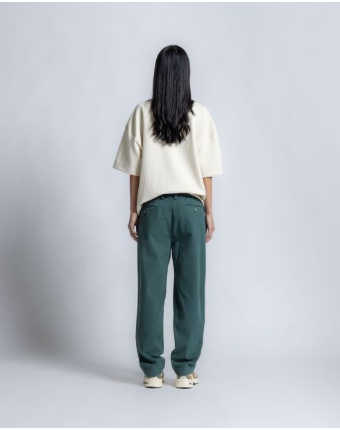 Engelse groene Fresco broek