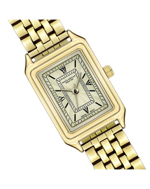 Sarner Damenuhr aus feinem Mesh in Gold