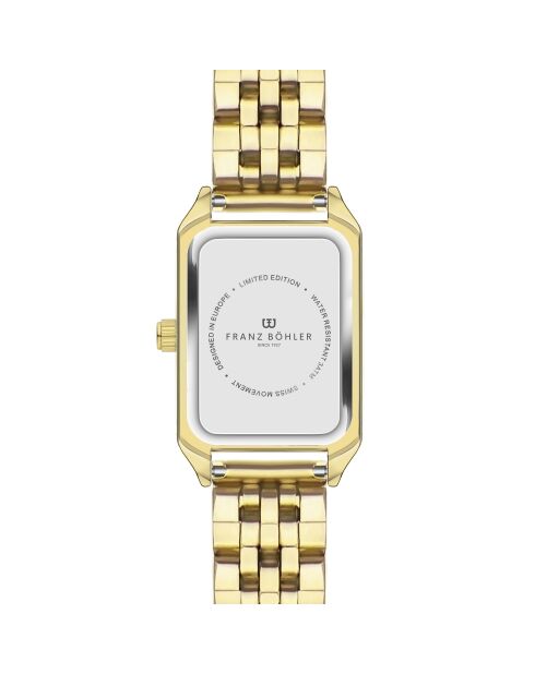 Sarner Damenuhr aus feinem Mesh in Gold
