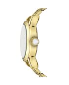 Damenuhr aus feinem Mesh in Zürcher Gold/Weiß