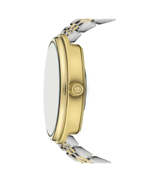 Montre pour femme en maille fine Cavloc argent/or