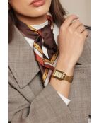 Sarner dameshorloge in goudkleurig metallic mesh