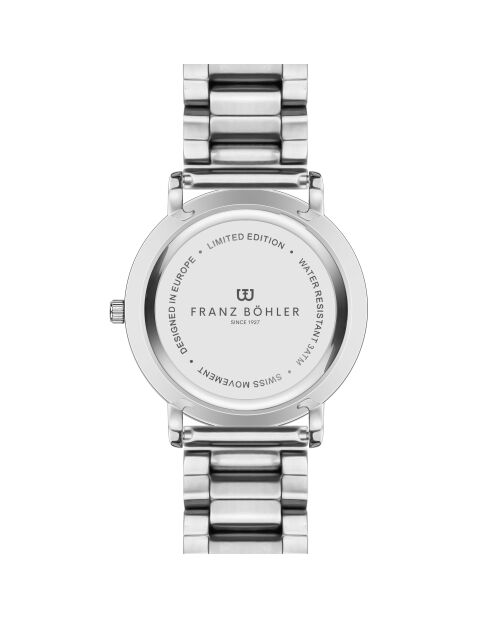 Montre pour femme en maille fine Tanay argent/noir