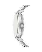 Montre pour femme en maille fine Tanay argent/noir