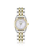 Montre pour femme en maille fine Champex argent/doré/blanc