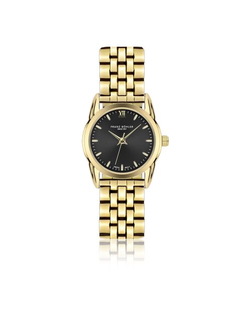Orologio da donna Palpuogna oro/nero a maglia fine