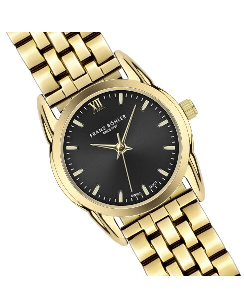Orologio da donna Palpuogna oro/nero a maglia fine